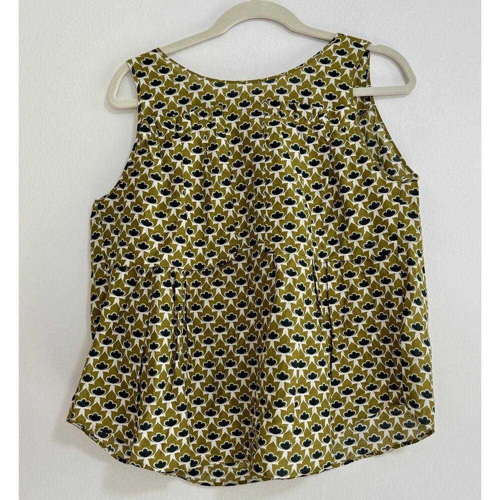Odeeh‎ Silk Cotton Tank Top Green Light Weight Size 42 (L/XL) 29" Bust Luxury